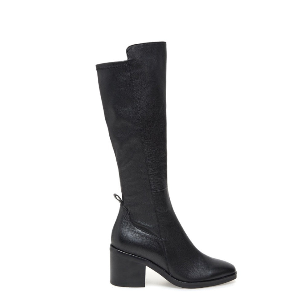 NWT Anthropologie SILENT D NEEM Black Leather Boot - Picture 1 of 14